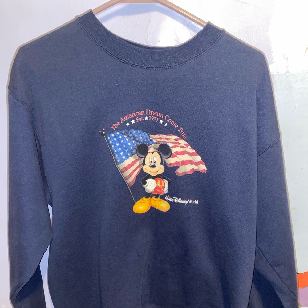 Vintage oversized disney crew neck